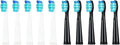 Compatible for Seago Tooth Brush Head Electric Toothbrush Heads Replaceable for SG-507B/908/909/(5 Black 5 White)