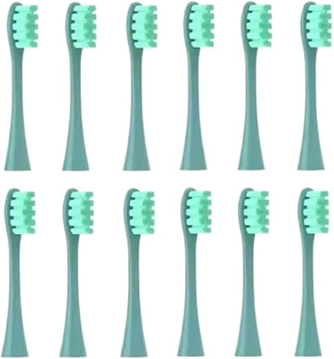 Soft Vacuum Bristle Electric Toothbrush Heads Compatible with X Pro Z1 F1 One Air 2 SE - 8 Pack 12(12pcs Green)