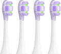 4/8PCS Replacement Brush Heads for Electric Toothbrush(4 pcs Purple)