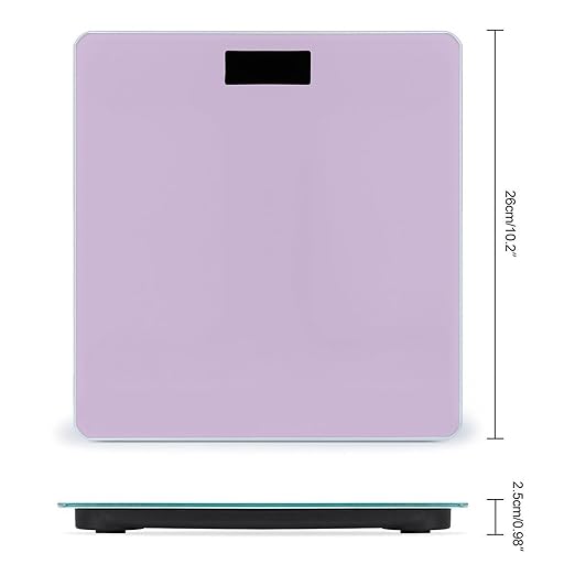 Women's Digital Bathroom Weighing Scale Automatic Switch Energy Saving Scale Smart Scale for Body Weight Light Purple