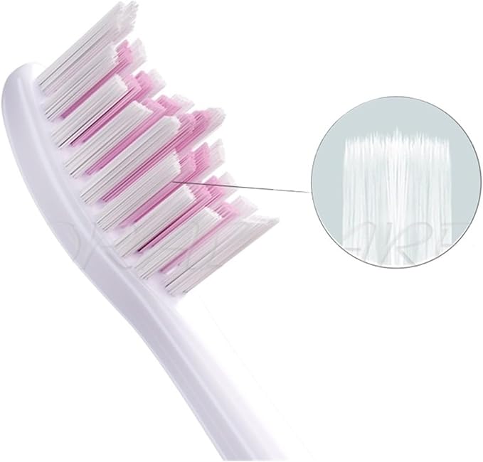Replacement Toothbrush HeadCompatible for Bair G1/G3/X1/X3/X1Splus/X5/X9/X12/G5 Brush Head Deep Cleaning Vacuum(4PCS Green 4PCS Pink)