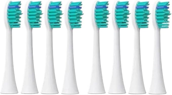 Replacement Brush Heads Compatible for Toothbrush Head HX3 HX6 HX9 Series HX3210 3211 6150 6500 6510 6530 9342 6730(8pcs P4)