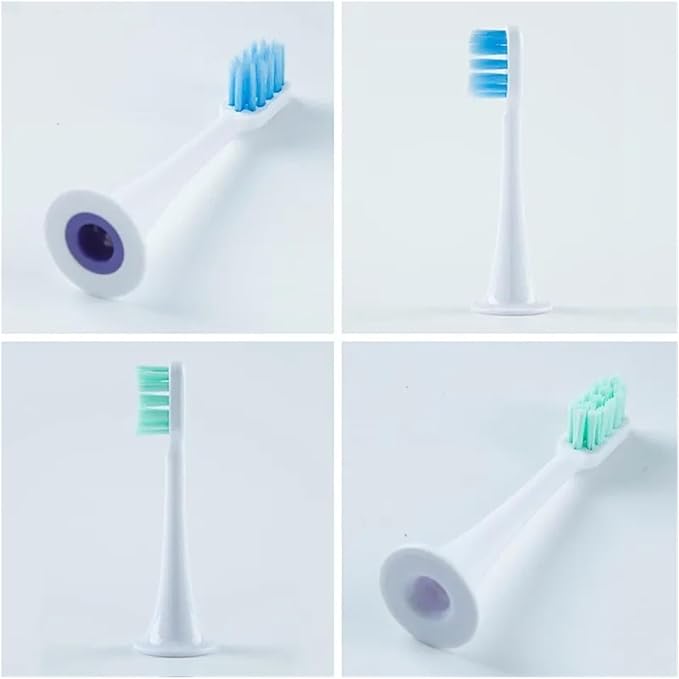 Compatible for Mijia T300/T500/T700 Sonic Toothbrush Heads Replaceable Refill Nozzles 4 Colors with Caps 4/20Pcs(20Wite)