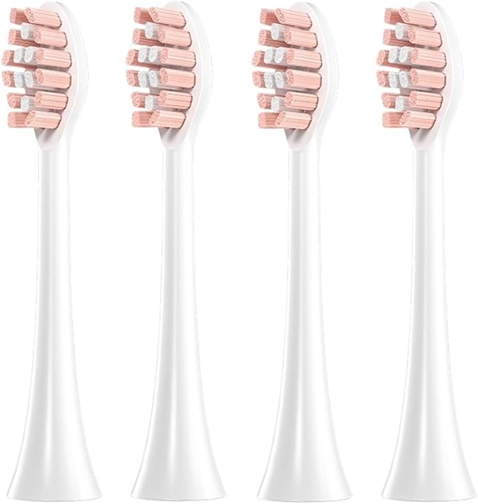 16Pcs Replacement Brush Heads Compatible for FLYCO FT7105/FT7106/FT7108/FT7205 Toothbrush Head Vacuum Packaging(White B)