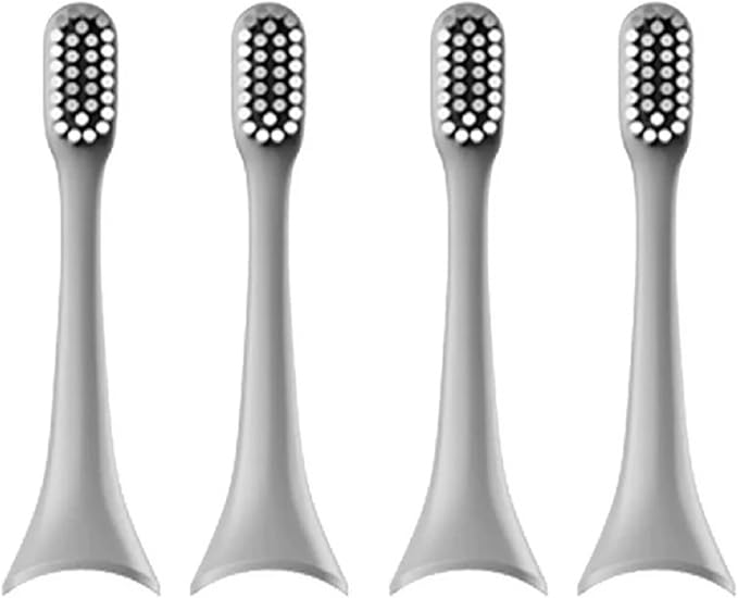 Replacement Toothbrush Head Compatibility for ENCHEN Aurora T+/T2 Electric Accessories(4pcs Grey)