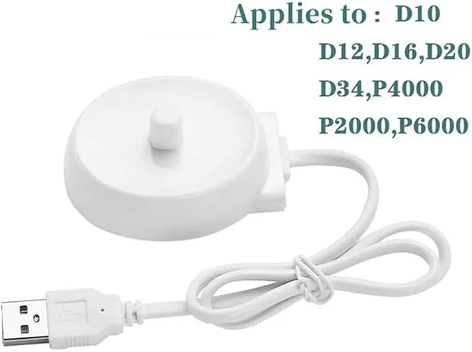 USB Travel Charger Dock 3757 Electric Toothbrush Charging CradleCompatible For BraunCompatible For Oral BP2000P4000P6000P7000D10D12D16D20D34