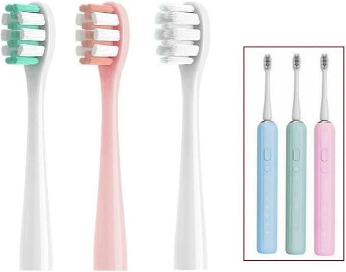 Replacement Toothbrush Head Compatible for Nandme NX7000 Soft Bristle Tooth Brush（16pcs）(16WHITE Clean Type)