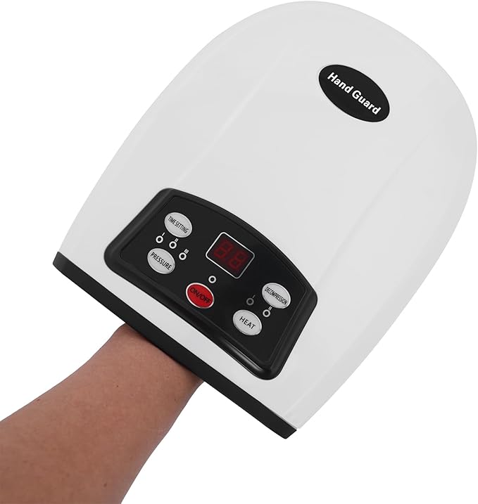 Hand Massager Hand Massager with Multiple Modes Practical Hand MassagerRechargeable Shiatsu Massage Machine with Heat for Finger Numbness Ideal Gifts for Women Men (White)