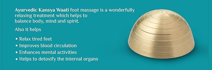 Generic Electric Kansya Wati for Foot Massage/Acupressure Tool Therapy Ayurvedic Kansa wati Foot Massager Green