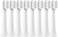 8pcsCompatible For Mijia T100 Replacement Brush Heads Sonic Electric Toothbrush Vacuum DuPont Soft Bristle Suitable Nozzles(8 white-standard)