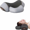 3-in-1 Heated Neck Massage Pillow | Memory Foam Cervical Support | Relaxation Pillow for Home &amp Office (Grey)