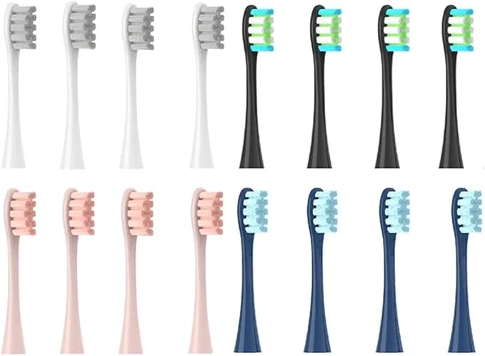 Replacement Brush Heads Compatible for Oclean X/X PRO/ Z1/ F1/ One/Air 2 /SE Sonic Electric Toothbrush Head Soft Bristle Nozzles(4 colors-16)