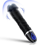 Portable Vibrating Massager -Clitioral Sucker Relaxes Muscles Viboators Toy 7 Modes Couples - for Body and Back Foot Silent Personal for Sports Massage Adult Tools Relaxation 1104Q4 (Black)