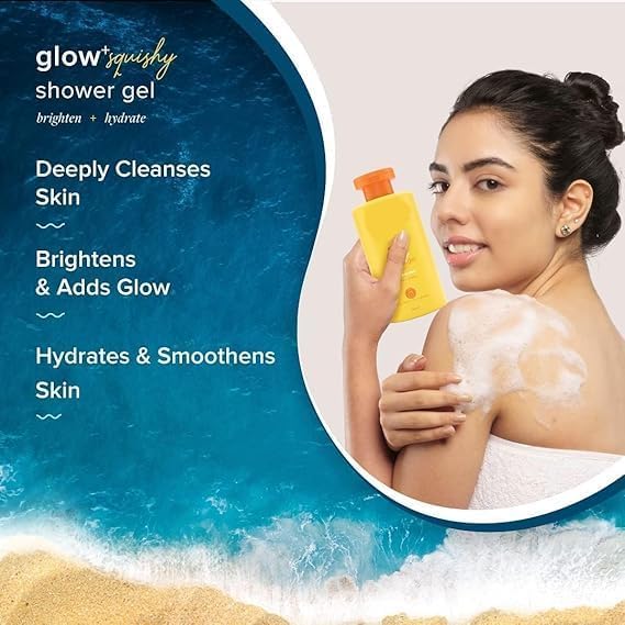 Body Wash Squishy Shower Gel with Papaya &amp Vitamin C for Dry &amp Hydrated Skin for Men &amp Women - 250ml (8.4 Fl Oz)