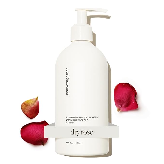 evolvetogether Nutrient-Rich Body Cleanser for Women &amp Men | Monaco – Dry Rose | Cream-to-Oil Hydration Gently Cleanses | Vegan Cruelty-Free Sulfate Free | (11.8 fl oz)