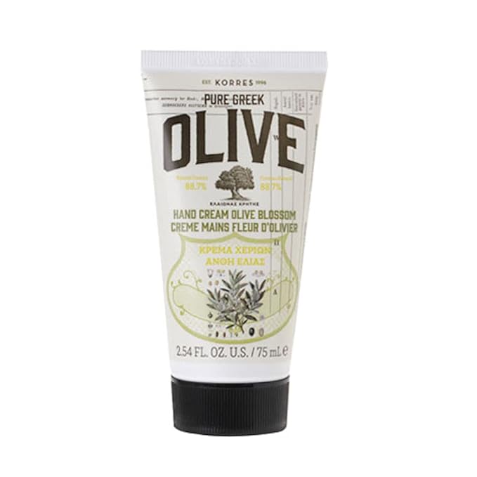 KORRES Body Care Collection Pure Greek Olive Oil Shower Gel Body Lotion and Hand Cream Moisturizer for Dry Skin Moisturizing and Hydrating for Smooth Supple Skin Olive Blossom 3 Piece Gift Set