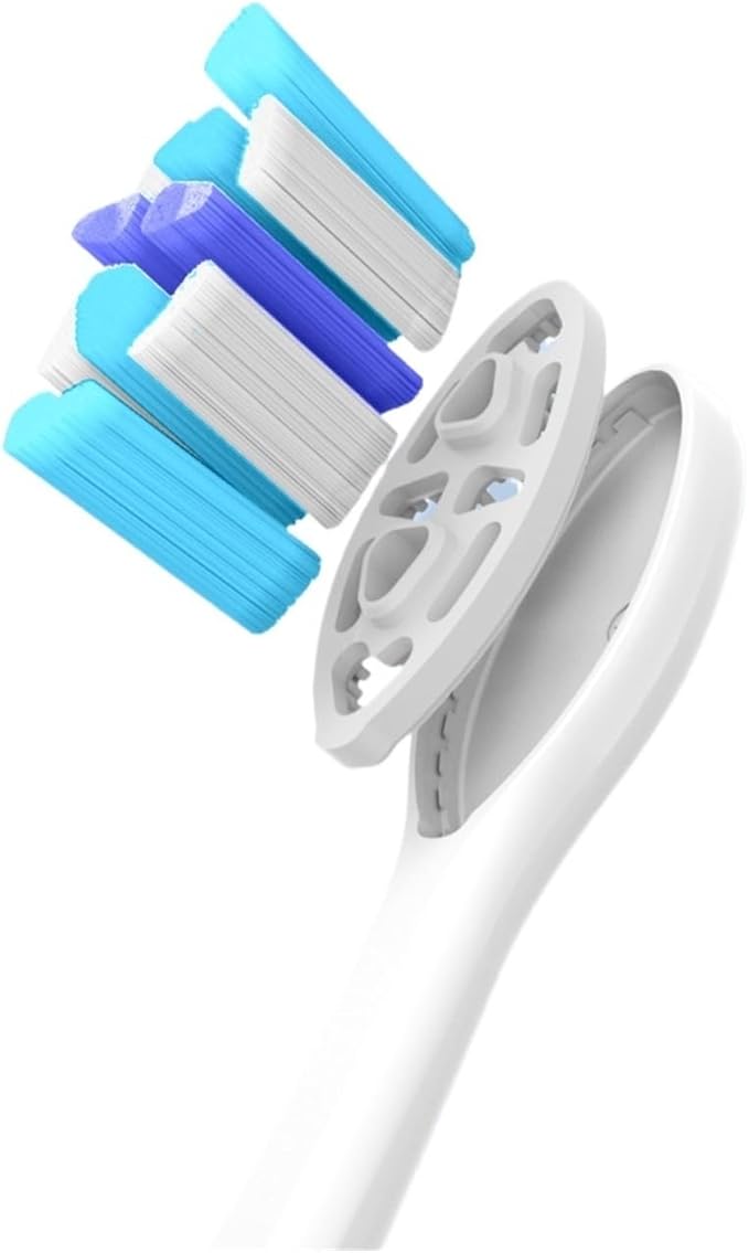 Compatible for Seago Electric Toothbrush Heads 12 PCS IPX7 Waterproof with Holder C027(SG-C027-12PCS Black)