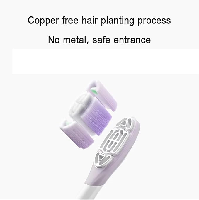 Compatible for Xiaomi Electric Toothbrush Brush Head 3/6PCS for Sonic Vibration Pro 4 Brushing Modes(6PCS Caring Version)