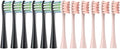 12PCS Replacement Brush Heads Compatible for Oclean X/X PRO/ Z1/ F1/ One/Air 2 /SE Sonic Electric Toothbrush Soft Bristle Nozzles(6Black6Pink)