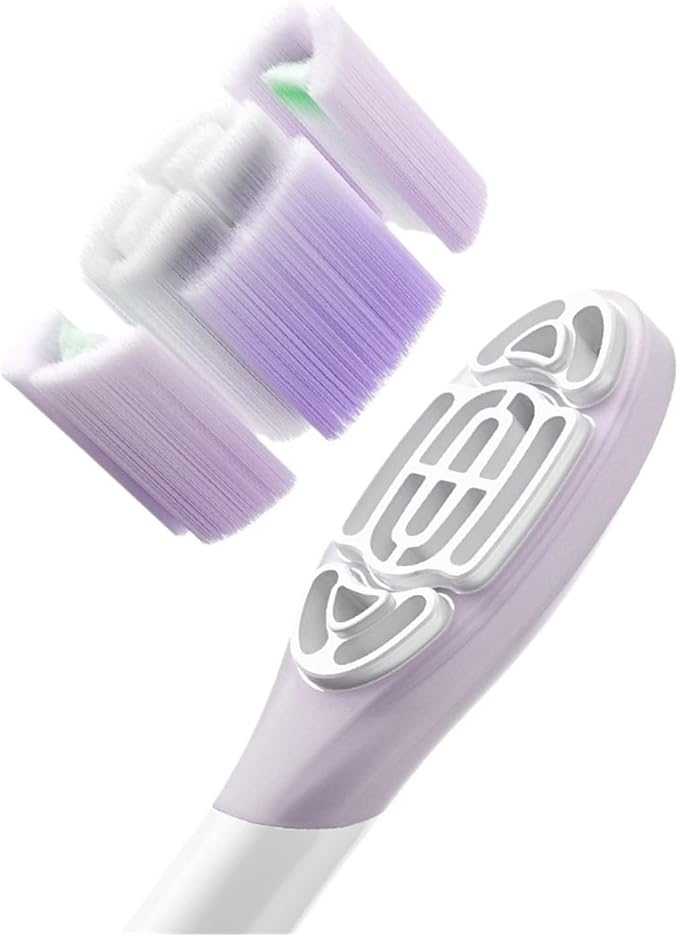 Compatible for Oscillation Electric Toothbrush Replacement Heads Soft &amp Clean Original Deep Cleaning Nozzles Brush(Blue 3 pcs)