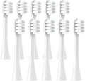 Replacement Toothbrush Heads for Compatible for All Series X3U/X3pro/X3S/D5/D2 Sonic Electric Soft Bristle Nozzle(10white Soft)