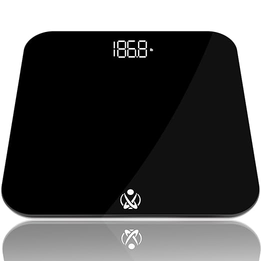 INEVIFIT Bathroom Scale Highly Accurate Digital Bathroom Body Scale Measures Weight up to 400 lbs. Includes Batteries