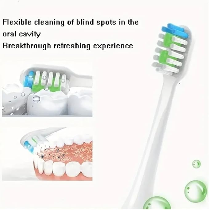 Compatible for 10pcs Replacement Brush Heads for SOOCAS X3 X5 V1 X3U Soft Bristle Electric Toothbrush Sealed Packed(10pcs Pink)