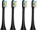 Compatible for SOOCAS Electric Toothbrush Heads Replacement X1 X3 X3U X5 Teeth Brush(Black 4 pcs)