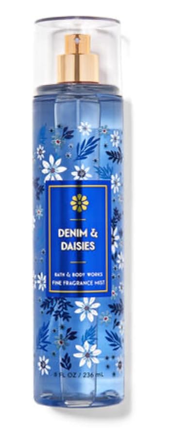 White Barn Bath &amp Body Works - 3 Piece Bundle - Spray - Body Cream - Shower Gel - Full Size and Bag HELLO GORGEOUS (Denim &amp Daisies)