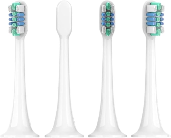 6PCS Replacement Brush Headsz Compatible for XIAOMI MIJIA T300/T500/T700 Sonic Electric Tooth Soft Bristle Caps Vacuum Package Nozzles(Care GN 6Pcs)