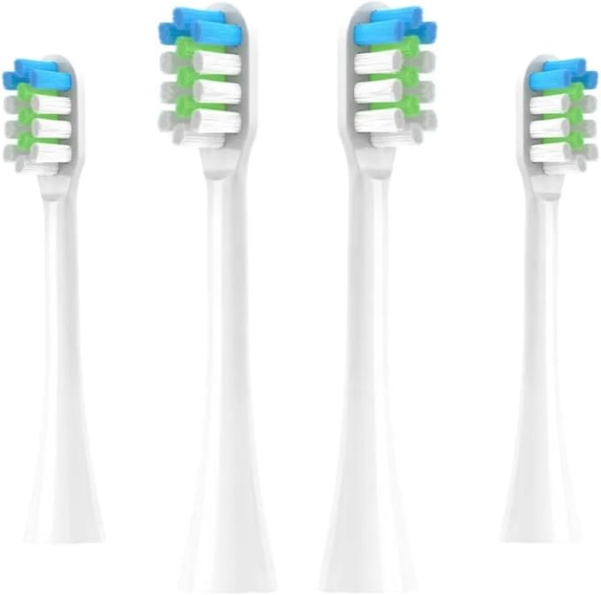 16PCS Replacement Toothbrush Heads Compatible for nx8000 Soft Bristle Tooth Brush Head(16pcs Black)