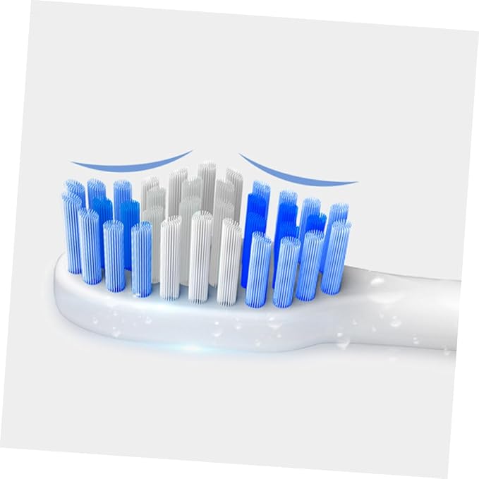 VICASKY Electric Toothbrush Sonic Vibration USB Charging Bristle Toothbrush Waterproof for Home Use White