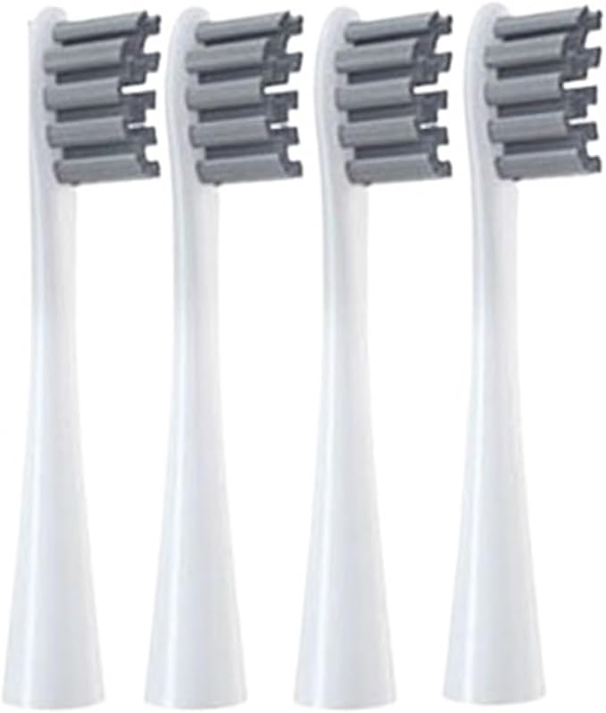 4/12PCSCompatible for Toothbrush Head for X/X Pro/Z1/F1/One/Air 2/SE Electric Sonic(4PCS-Gray)