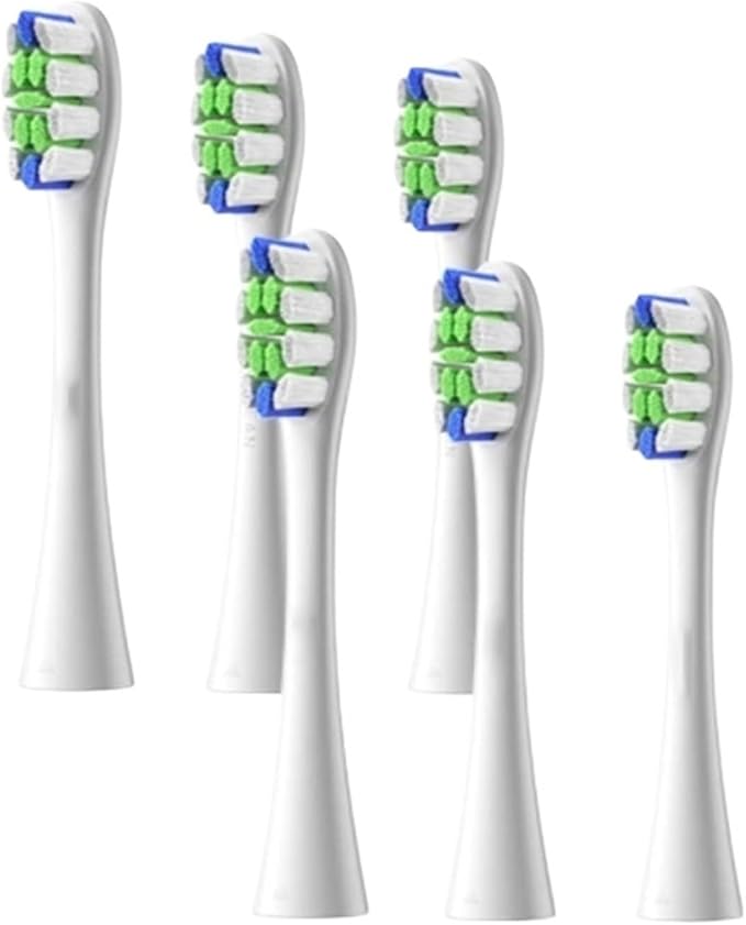 6 Pcs Replacement Brush Heads Compatible for Oclean Flow/X PRO Elite/X /F1/Z1/One/ Air2 Sonic Electric Toothbrush Nozzles