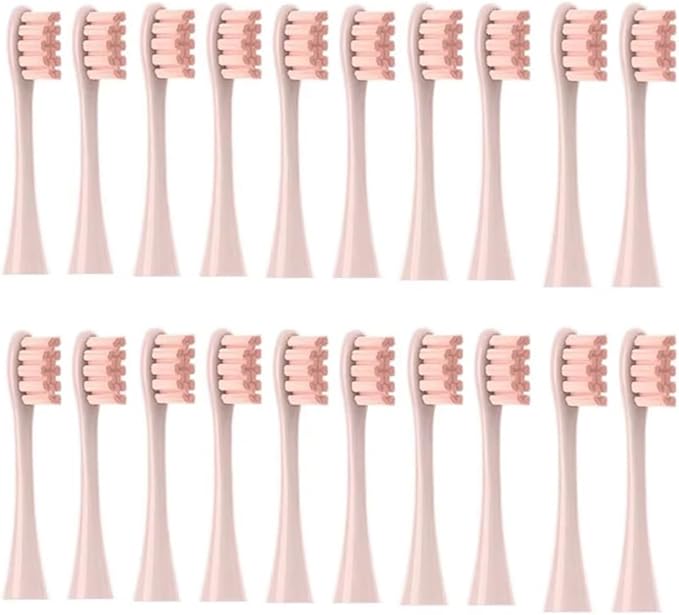 10/20X Replacement Brush Heads Compatible for X/X PRO/ Z1/ F1/ One/Air 2 /SE Sonic(20pcs Pink)