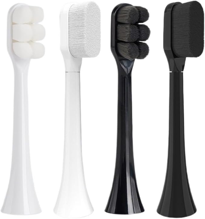Toothbrush Brush Head Soft Bristle Compatibility or HX3 HX6 HX9 Series HX3210 3211 6150 6500 6510 6530 9342 6730 9312 9372care IPS(FLP-R1-WH2BK2)