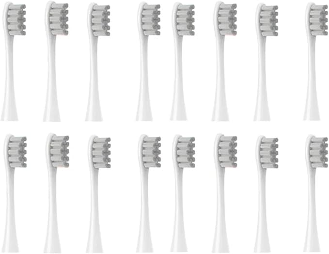 Replacement Brush Heads Compatible for Oclean X/X PRO/ Z1/ F1/ One/Air 2 /SE Sonic Electric Toothbrush Head Soft Bristle Nozzles(16 Grey)
