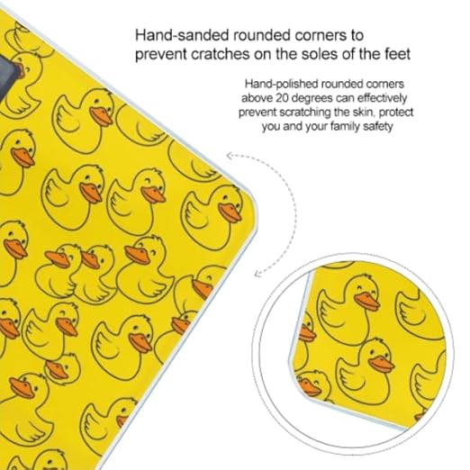 Women's Digital Bathroom Weighing Scale Automatic Switch Energy Saving Scale Smart Scale for Body Weight Compatible with Yellow Rubber Duck