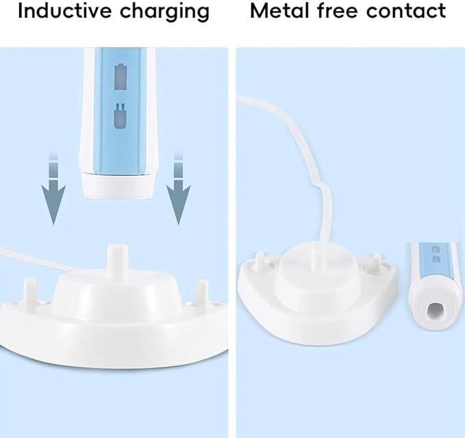 Compatible for Oral B Electric Toothbrush Replacement Charger Base Inductive Charging Stand and Brush Heads Holder