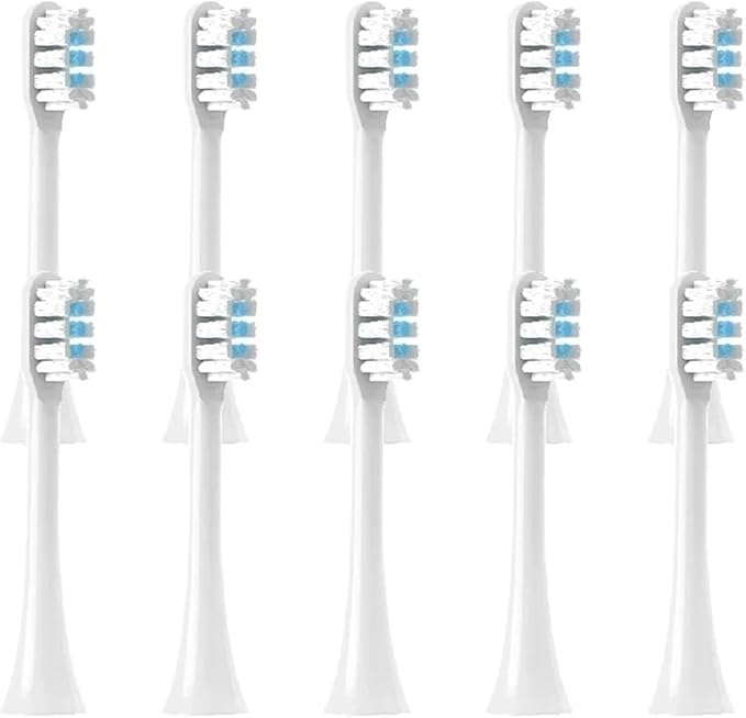 20pcs Replacement Toothbrush HeadsCompatible for T301/T302/T501 Tooth BrushNozzles with Vacuum Packaging(20 White)