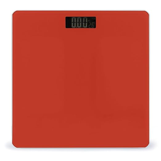 Men's Fashion Automatic Switch Digital Bathroom Weighing Scale Smart Scale Red