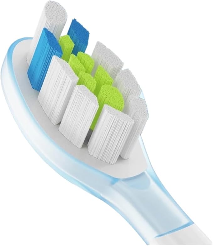 8Pcs Replacement Brush Heads Compatible for Philips HX6064 HX6930 HX6730 Sonic Electric Toothbrush Vacuum 4100 6500 6100 5300(PS Green)