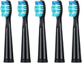 Tooth Brush HeadCompatible for Seago-507B/908/909/917/610/659/719/910/575/551/548 Electric Toothbrush Deep Clean(5pcs Black)