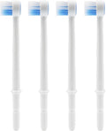 4pcs Water Flosser Brush Head Tips Replacement Tips - Compatible with Waterpik WP-100 WP-100W WP-260
