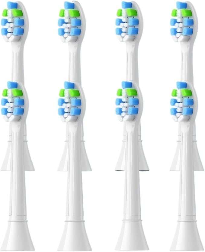 4-16Pack Replacement Toothbrush Heads Compatible For Philips Sonicare Electric Tooth Brush Electric Tooth Brush Refill(8pcs White)