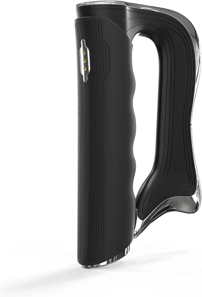 Electric Fascia Massager Guasha Scraper Muscle Relaxing Release Pressure Electric Scraping Tool Muscle Relaxation StimulatoBlack
