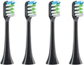 Replacement Brush HeadsCompatible for X3/X3U/X5 4PCS Clean Soft Electric Toothbrush Vacuum Nozzles Bristle(4Black)