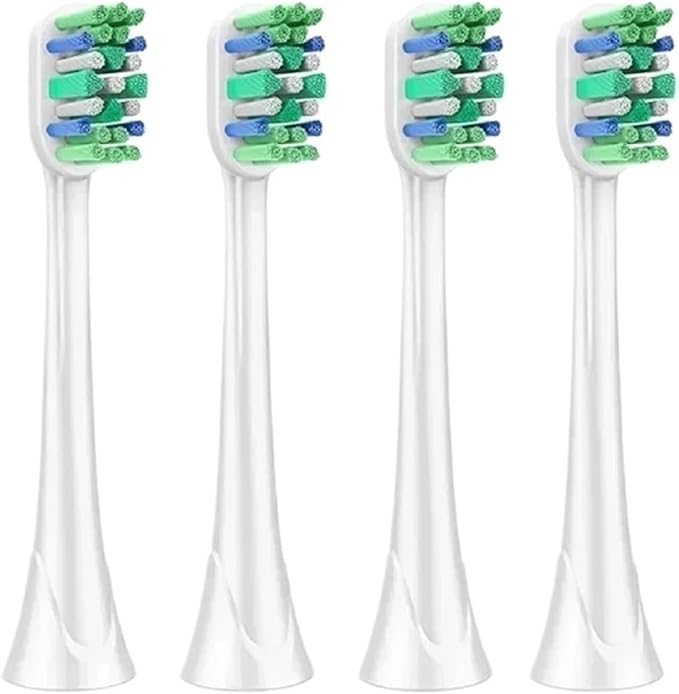 4 PCS Electric Toothbrush Replacement Head Tooth Brush Heads Compatible for HX3/6/9 Series Soft Bristles Nozzles(BL553)