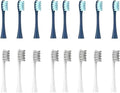 Replacement Brush HeadsCompatible for Oclean X/X PRO/Air 2 /SE / Z1/ F1/ OneDuPont Deep Cleaning Nozzles Sonic Soft(8darkblue 8grey)