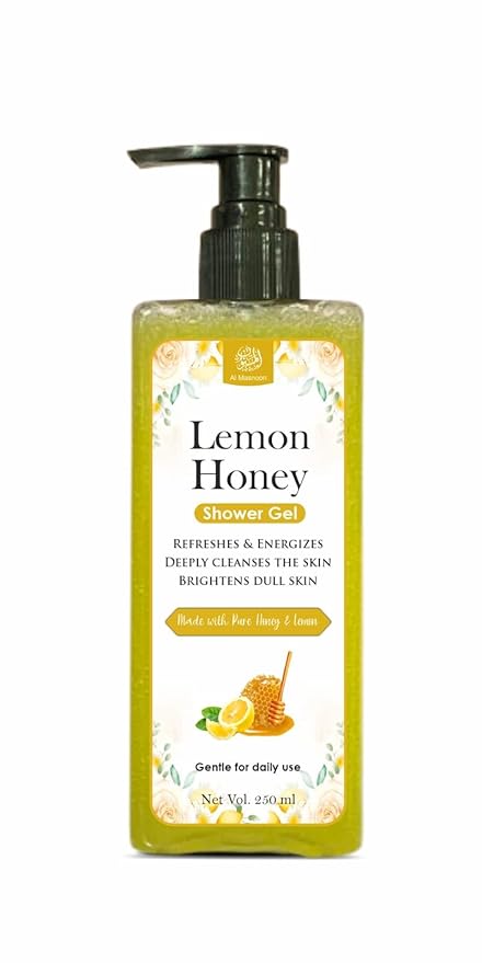 Lemon Honey Shower Gel � 250ml | Refreshing &amp Energizing Body Wash Made with Pure Honey &amp Natural Lemon Extract | Gently Cleanses Hydrates &amp Revives Skin |
